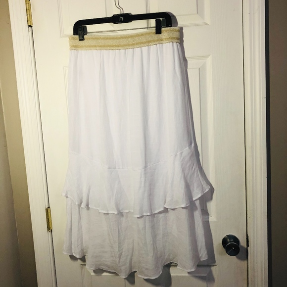 Thalia Sodi White Asymmetrical Skirt - Picture 3 of 5